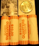 (4) Original BU Bank-wrapped Rolls of 2006 D Nevada Statehood Commemorative Quarters; & 1922 P U.S.