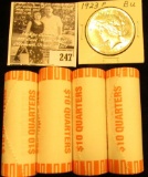 (4) Original BU Bank-wrapped Rolls of 2003 D Missouri Statehood Commemorative Quarters; & 1923 P U.S