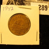 1942 Canada Nickel, Copper World War II variety, EF.
