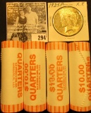 (4) 2007 D Solid Date Rolls of Gem BU Idaho Statehood Commemorative Quarters in bank-wrapped Rolls;