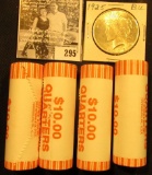(4) 2006 D Solid Date Rolls of Gem BU Nebraska Statehood Commemorative Quarters in bank-wrapped Roll