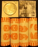 (4) 2004 D Solid Date Rolls of Gem BU Texas Statehood Commemorative Quarters in bank-wrapped Rolls;