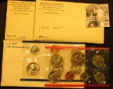 1965 U.S. Special Mint Set flat pack; 1968 U.S. Mint Set; & 1981 U.S. Mint Set, all original as issu
