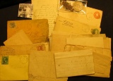Nice Postal History Group of Early letters, postal Cards, envelopes and etc. dating from the early 1