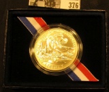 1991-1995 D World War II 50th Anniversary Commemorative Silver Dollar, Uncirculated in original box