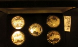 Five-piece Set One Ounce .999 Fine Silver Medallions 