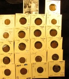 Group of Carded Indian Head Cents: (2) 1902, 03 EF, (3) 04, (7) 05, (6) 06, 07, & 08. Grades up to E
