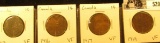 Lot of Canada Large Cents: 1913, 16, 17, & 19. All grading VF.