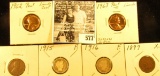 1944 P Shell Case Cent, Good; 1962 P & 63 P Proof Lincoln Cents; 1915 P & 16 P Barber Dimes, Good; &
