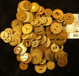 Large group of unsorted Transportation Tokens.