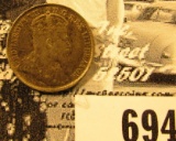 1908 Canada Five Cent Silver, VF.