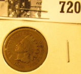 1859 U.S. Indian Head Cent, Good.