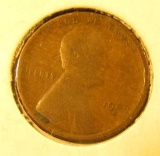 1909 S Lincoln Cent, VG with a small rim nick, Net Good.