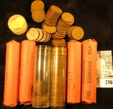 1951, 55, 57, 60, 61, & 62 Solid Date Rolls of circulated Canada Maple Leaf Cents.