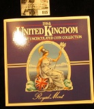 1984 United Kingdom Uncirculated Coin Collection in original holder of issue.