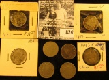 1883 NC, 1890, 1904, 06, 08, & 11 Liberty Nickels; 1935 P Buffalo Nickel VG; & 43 P Silver War Nicke