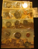 1975, 78, 79, & 80 Canada Six-Piece Uncirculated Coin Sets in original cellophane and envelopes.