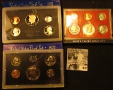 1972 S, 1981 S (no box) U.S. Proof Set & 1983 S U.S. Proof Set with original box of issue.