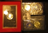 1972 S Proof Eisenhower Silver Dollar in original brown box; & 1971 S & 72 S Uncirculated Silver Eis