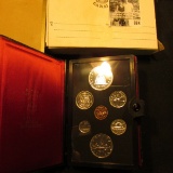 1976 Library of Parliament Canada Double Dollar Double Struck Canada Coin Set in original holder of