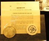 1878 CC Morgan Silver Dollar in Original U.S. Government 