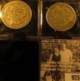 (2) 1921 S U.S. Morgan Silver Dollars, Fine to VF.