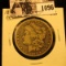 1096 . 1890 CC U.S. Morgan Silver Dollar, VG.