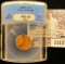 1113 . 2001 P Off-Center Penny Graded MS 65 By ANACS.