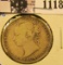1118 . 1876-H Newfoundland Silver Half Dollar.