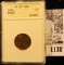 1138 . 1964 P Memorial Proof Penny Graded Proof 67 Red By ANACS