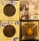 1231 . 1862 British Large Cent; 1805 British Half Penny With 1805 Counter stamp; British Medal With