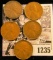 1235 . (5) 1909 VDB Wheat Pennies