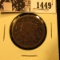1449 . 1849 U.S. Large Cent, Very Good.