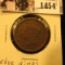 1454 . 1851 U.S. Large Cent, Fine.