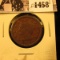 1458 . 1854 U.S. Large Cent, VG.