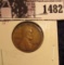 1482 . 1910 P Lincoln Cent, EF.