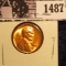 1487 . 1954 P Lincoln Cent, Red BU.