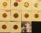1622 . 1935P, 36P, D, S, 37P, D, S, 40P, 45P, & 54P Lincoln Cents all grading from Brown Unc to Supe