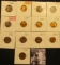 1642 . 1940P, D, 41P, D, S, 54P, D, S, 55S, 64P, D, 65P, & 66P Lincoln Cents all grading from Brown