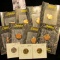 1759 . (8) 2000 Millenium Lincoln Cents in Cheerios advertising holders; 1975 D Cent zinc-plated; &