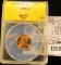 1828 . 1990 P Lincoln Cent ANACS slabbed MS67 Red