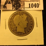 1040 . 1899 P U.S. Barber Half Dollar, G.