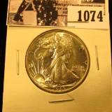 1074 . 1943 P Walking Liberty Half Dollar. Gem BU.