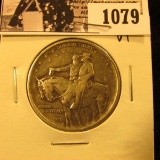 1079 . 1925 Stone Mountain Commemorative Silver Half-Dollar, VF.