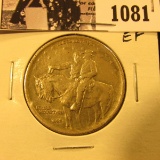 1081 . 1925 Stone Mountain Commemorative Silver Half-Dollar, EF.