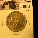 1083 . 1925 Stone Mountain Commemorative Silver Half-Dollar, EF.