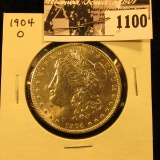 1100 . 1904 O U.S. Morgan Silver Dollar, Brilliant Uncirculated.