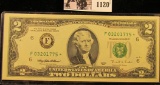 1120 . Series 1995 Two-Dollar Star Federal Reserve Note In Super Crisp Condition. This Note Comes Fr