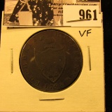 961 . 1792 “Rochdale Half Penny (John Kershaw) edge: “Payable at warehouse of John Kershaw”, VF.