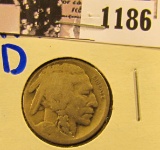 1186 . 1917-D Semi Key Date Buffalo Nickel